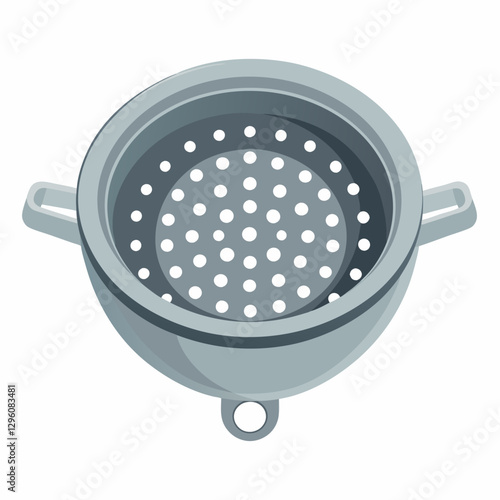 perforated steel pasta strainer