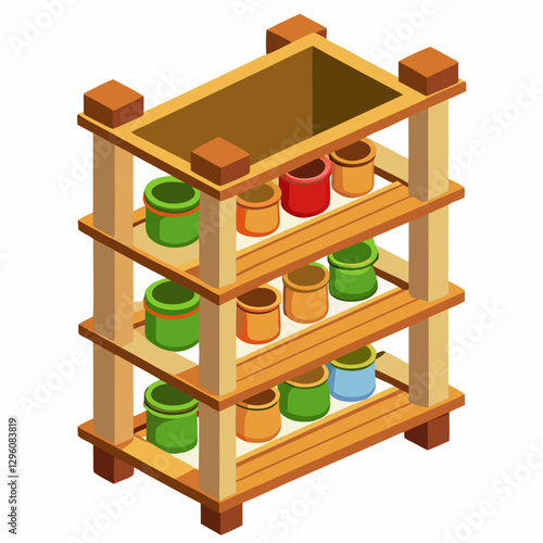 compact bamboo spice rack