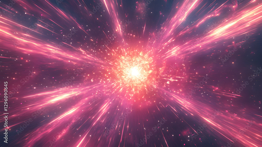 A vibrant and dynamic scene of an explosion
A vibrant and dynamic scene of an explosion