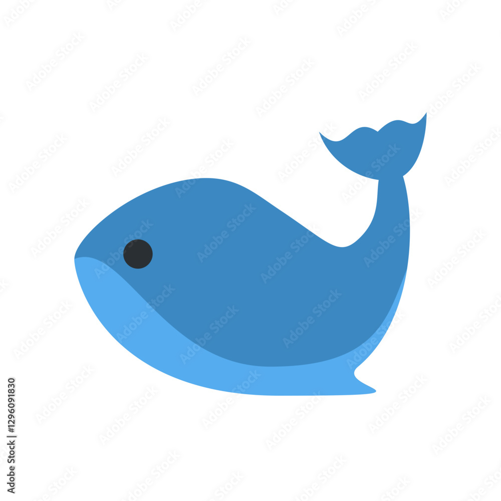 Naklejka premium Blue Whale