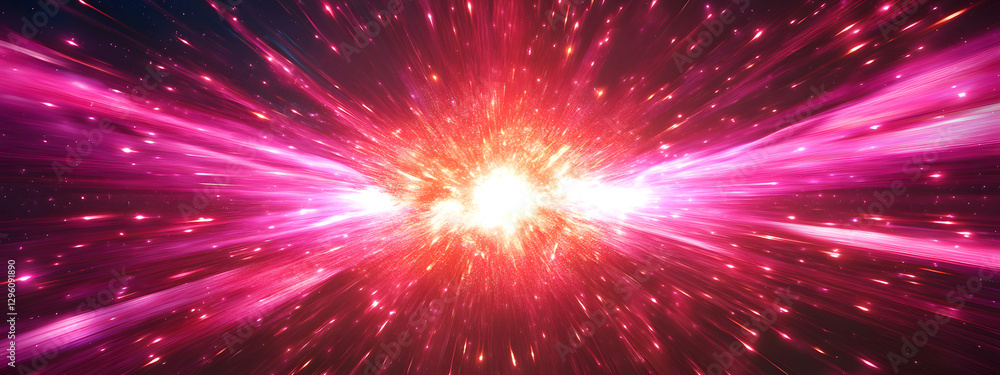 Fototapeta premium A vibrant and dynamic scene of an explosion 