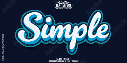 Retro editable text effect, customizable 80s and vintage 3d font style