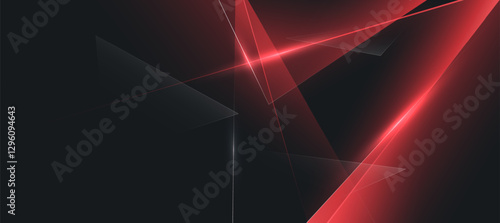 red black polygon abstract elegant background vector illustration, banner business product presentations