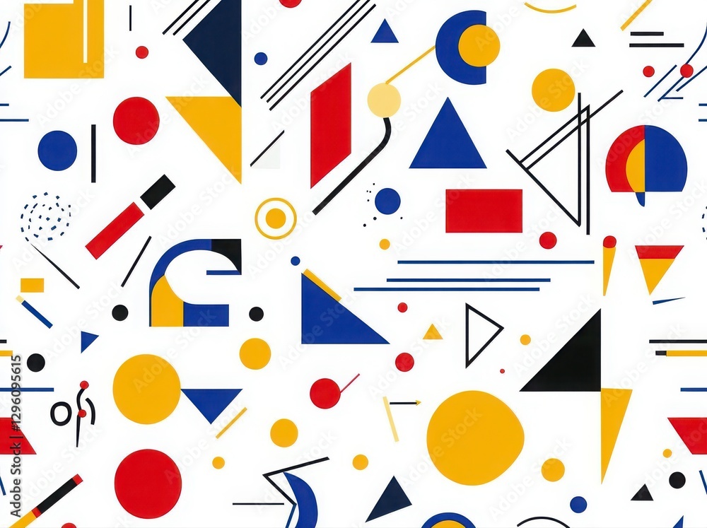 A colorful abstract pattern of shapes and circles. The shapes are of various sizes and colors, and they are scattered all over the image. Scene is vibrant and energetic, with a sense of movement A colorful abstract pattern of shapes and circles. The shapes are of various sizes and colors, and they are scattered all over the image. Scene is vibrant and energetic, with a sense of movement