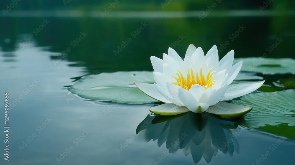 water lily flower on the surface of the water water lily flower on the surface of the water