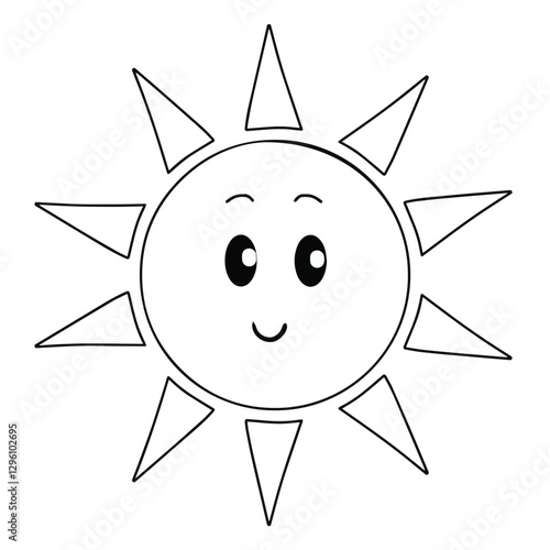 Sun Smiley Lineart.eps