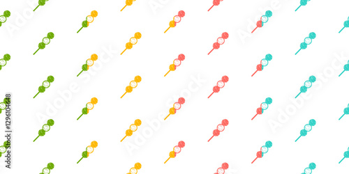 Hanami Dango pattern background. doodle dango pattern background. Dango Seamless Pattern background.