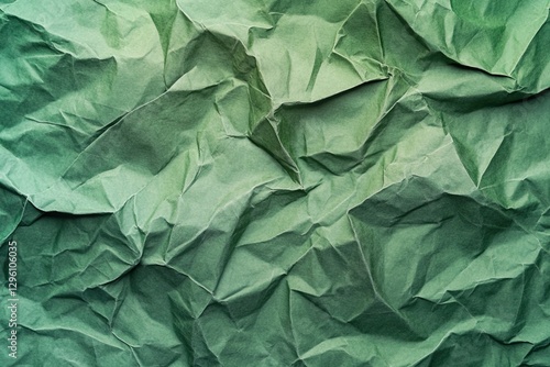 Wallpaper Mural Green crumpled paper background. Texture of crumpled paper. Torontodigital.ca