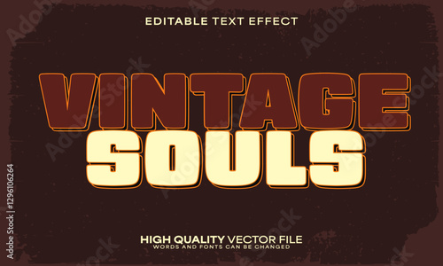 Retro classic text effect, editable text effect and vintage 3d font style bold shadow oldschool poster design