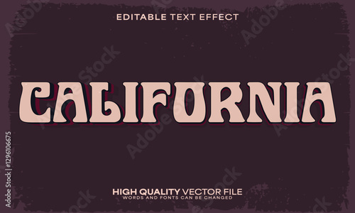 Retro classic text effect, editable text effect and vintage 3d font style bold shadow oldschool poster design