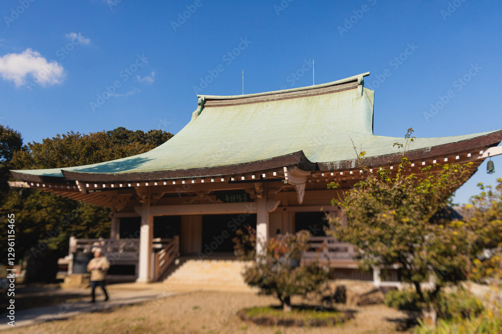 Gotokuji Temple in fall sunny day, Daikeizan Gotoku-ji in Setagaya ward, Tokyo, Japan, buddhist temple, Maneki-neko temple, with beckoning cat figurine toys, temple with japanese fortune lucky cats Gotokuji Temple in fall sunny day, Daikeizan Gotoku-ji in Setagaya ward, Tokyo, Japan, buddhist temple, Maneki-neko temple, with beckoning cat figurine toys, temple with japanese fortune lucky cats