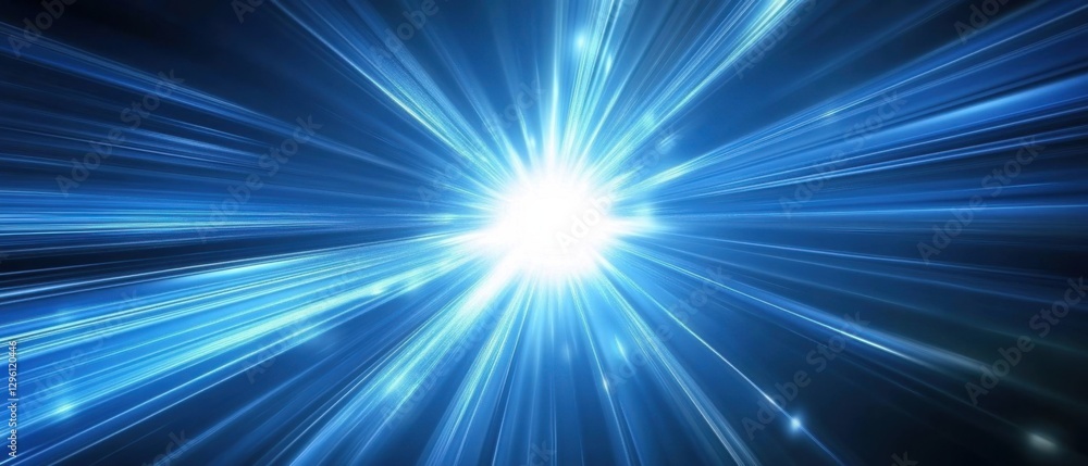 Abstract blue light speed background with glowing rays, representing high speed internet, data transfer, and futuristic technology concept Abstract blue light speed background with glowing rays, representing high speed internet, data transfer, and futuristic technology concept