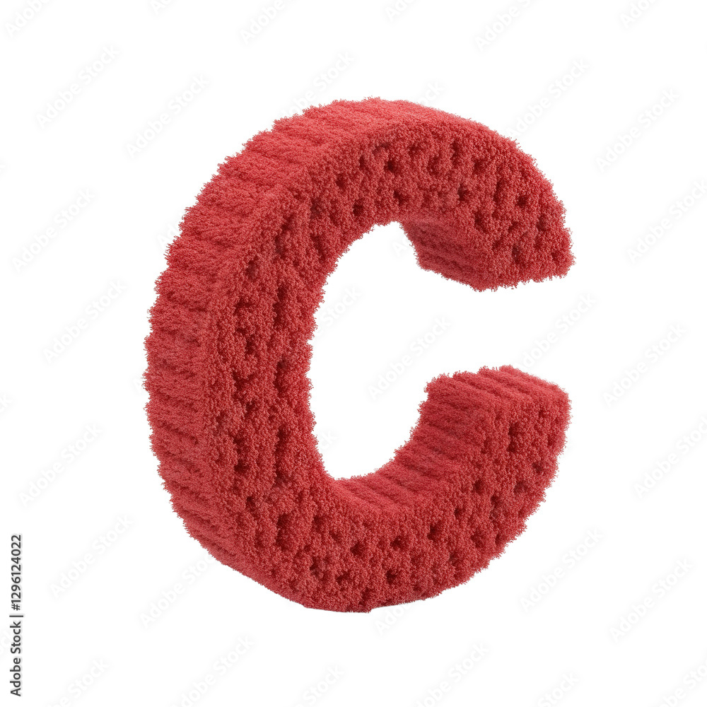 Three-dimensional letter Three-dimensional letter