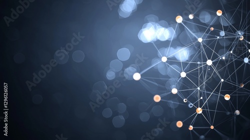 Technological innovation digital space abstract visuals dark background futuristic concept