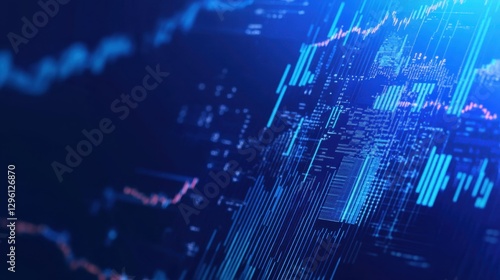 A vibrant digital background featuring abstract lines and graphs, representing data visualization, analytics, and technology trends.