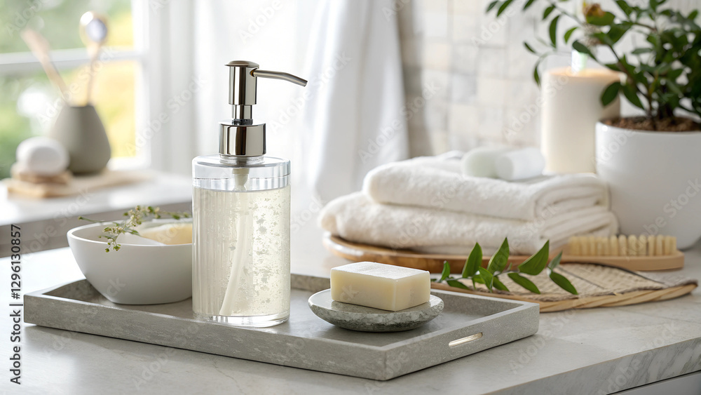 Moisturizing lotion bottle with soft cotton gloves in natural lighting Moisturizing lotion bottle with soft cotton gloves in natural lighting
