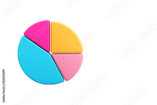 Free Download digital finance pie chart, investment concept, vector infographic, soft color palette, isolated without background - GFXLoad