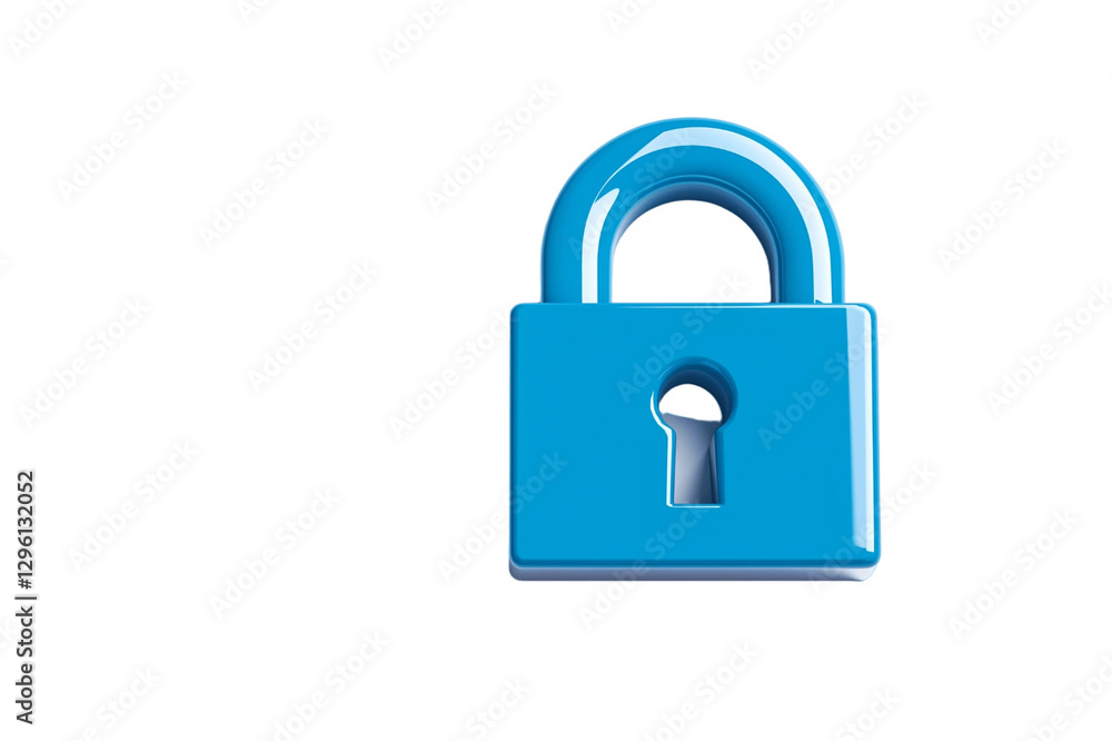 digital lock icon, cyber security symbol, holographic effect, metallic and blue, isolated on white background png cut digital lock icon, cyber security symbol, holographic effect, metallic and blue, isolated on white background png cut