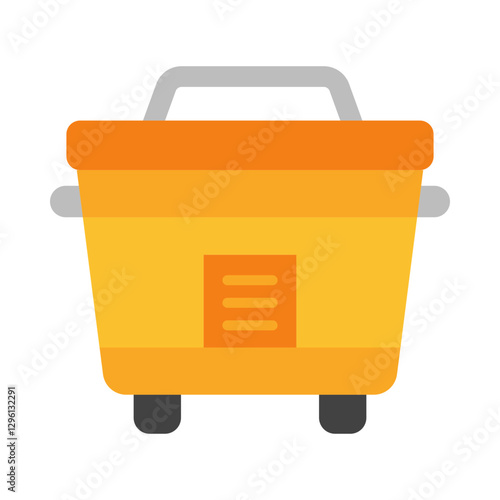 Rice cooker flat icon