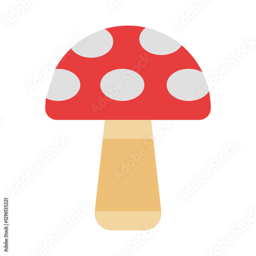 Mushroom flat icon