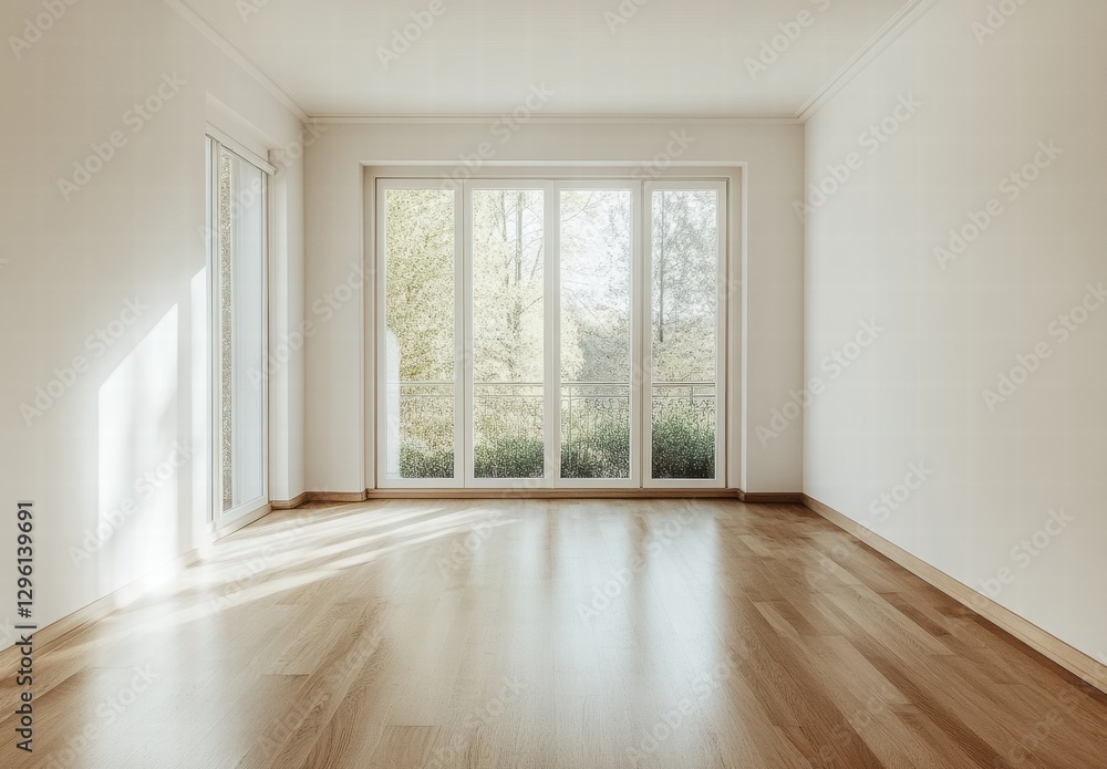 Fototapeta premium empty room with window