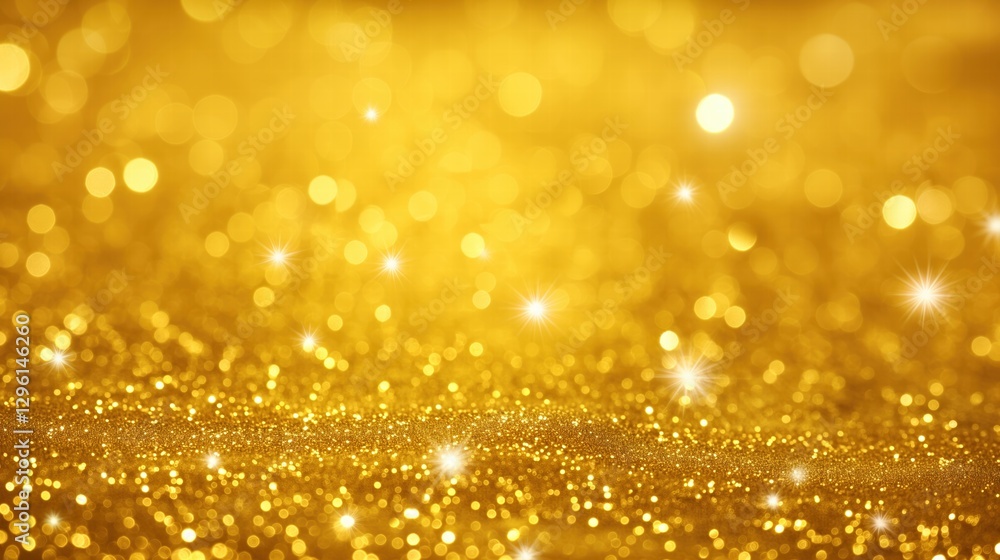 Abstract golden background with bokeh effect and shining defocused glitters. Festive gold texture for Christmas, New Year, birthday, celebration, greeting, victory, success, magic party. Abstract golden background with bokeh effect and shining defocused glitters. Festive gold texture for Christmas, New Year, birthday, celebration, greeting, victory, success, magic party.