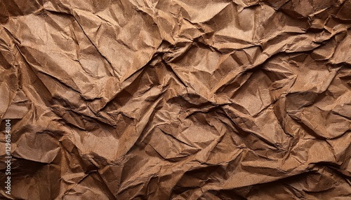 Wallpaper Mural 抽象的なシワや折り目のあるリサイクルブラウンペーパー Torontodigital.ca
