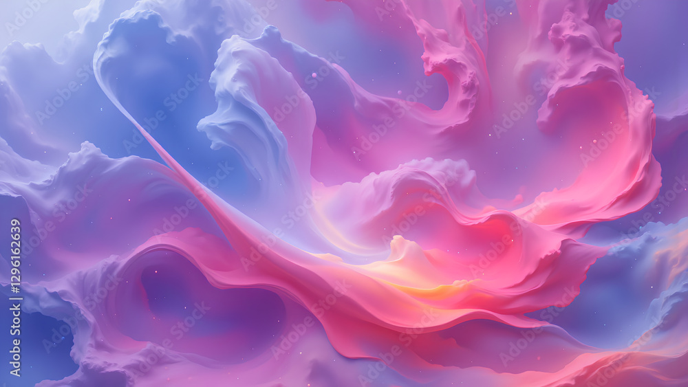 Fototapeta premium Colorful abstract cloud background