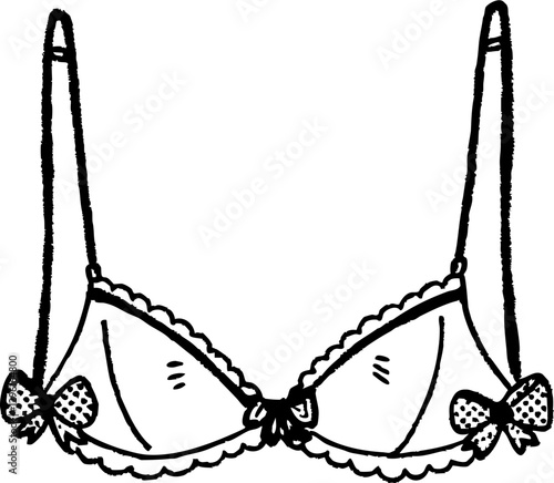 delicate lace bra design with intricate details and straps