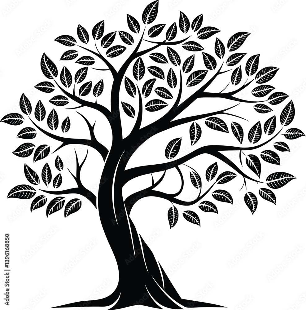 Obraz premium Green Legacy: Elegant Tree Logo Designs