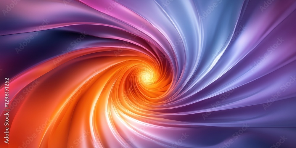 Abstract swirling vortex of vibrant orange, purple, and blue hues, creating a dynamic and energetic visual. Abstract swirling vortex of vibrant orange, purple, and blue hues, creating a dynamic and energetic visual.