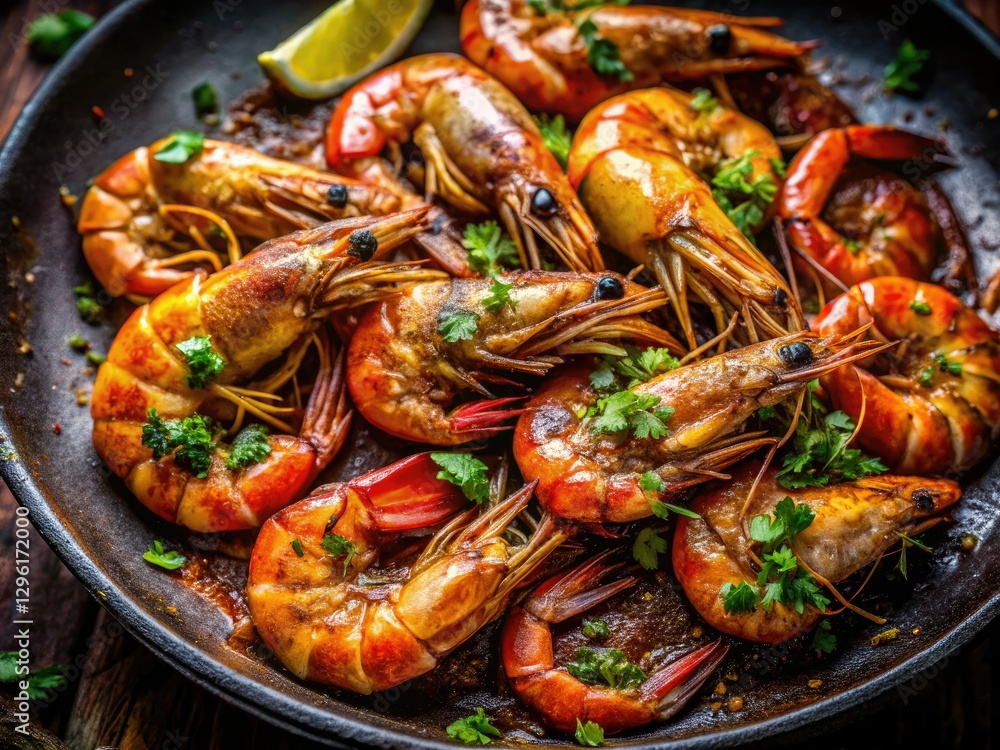 Louisiana's blackened shrimp: a dark food photography documentary revealing the seafood industry's grit. Louisiana's blackened shrimp: a dark food photography documentary revealing the seafood industry's grit.