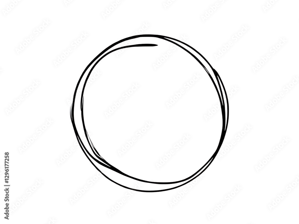 Circular line drawing abstract art minimalist style artistic concept Circular line drawing abstract art minimalist style artistic concept