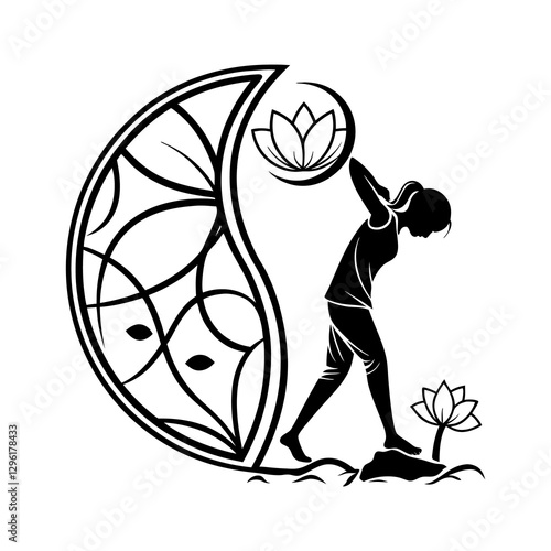 Serenity Symbol: Elegant Wellness Logo Designs