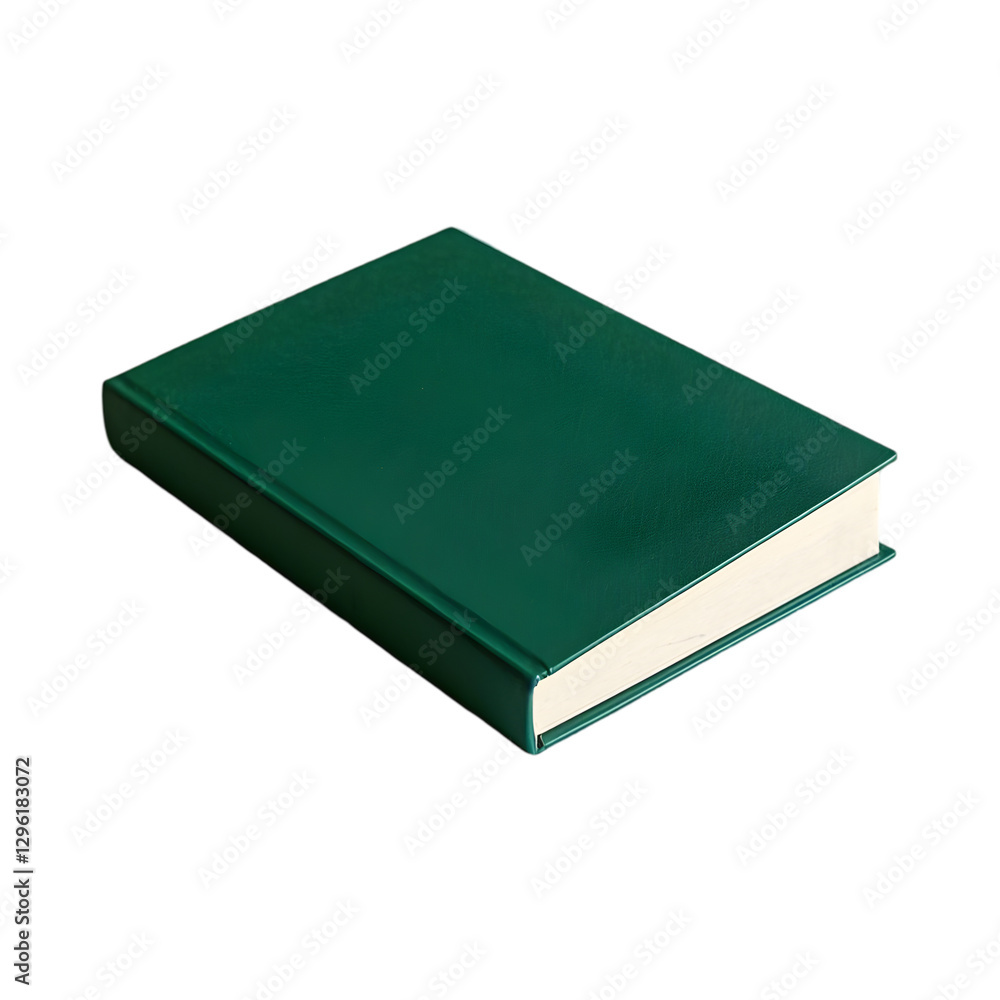 Blank green book on transparent background Blank green book on transparent background