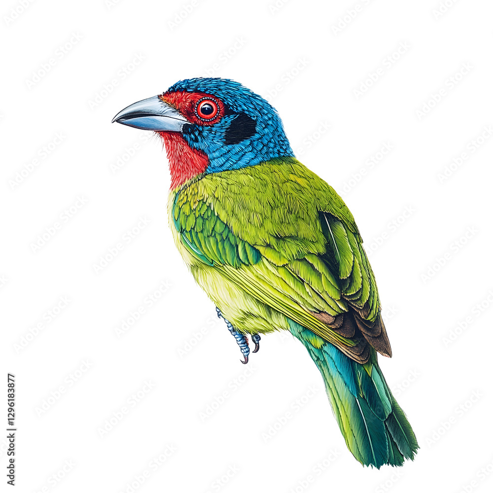 Obraz premium Vibrant Blue-Eared Barb