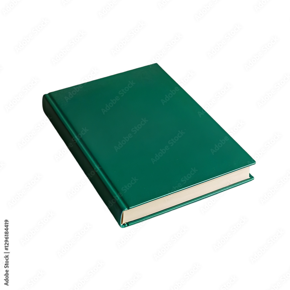 Blank green book on transparent background Blank green book on transparent background