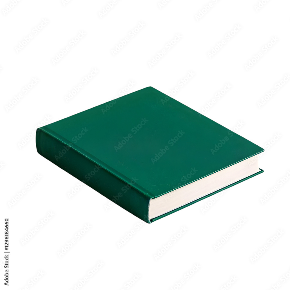 Blank green book on transparent background Blank green book on transparent background