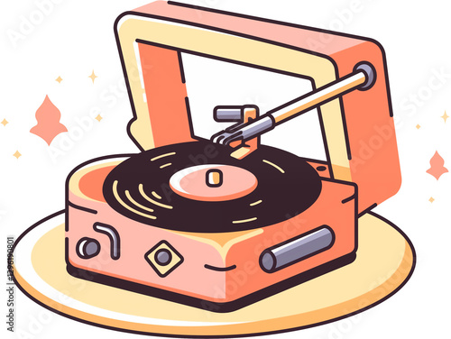 vinyl record vector illustration