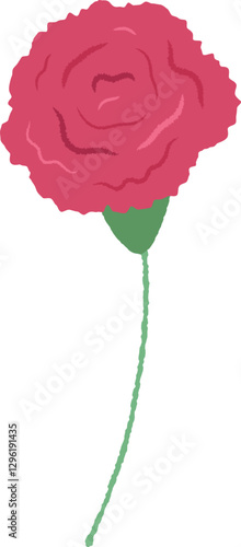 Adobe Illustrator Artworkparents day carnation mother's day flower May