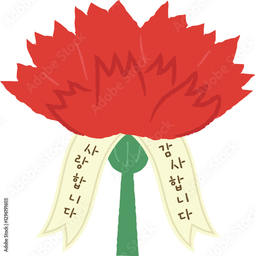 Adobe Illustrator Artworkparents day carnation mother's day flower May