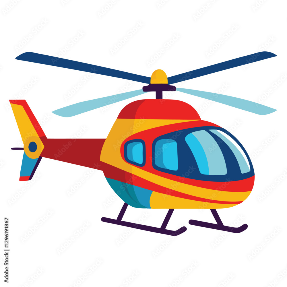 Fototapeta premium helicopter vector illustration