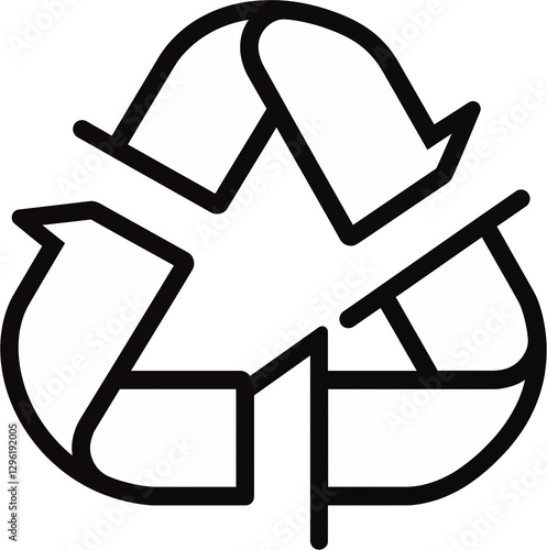 vector illustration of a recycling symbol