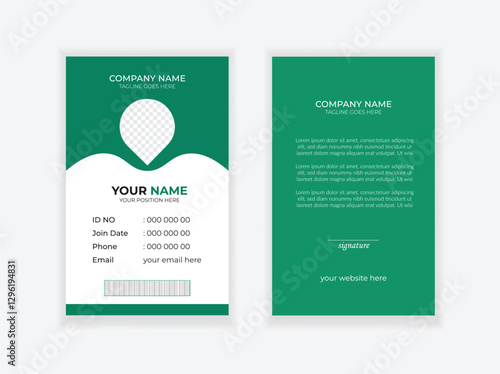 Corporate Id card design template - vector