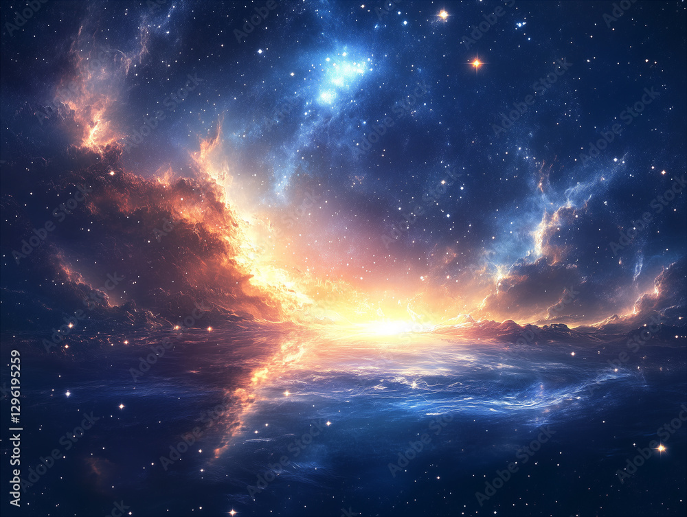 Obraz premium Planets in outer space background