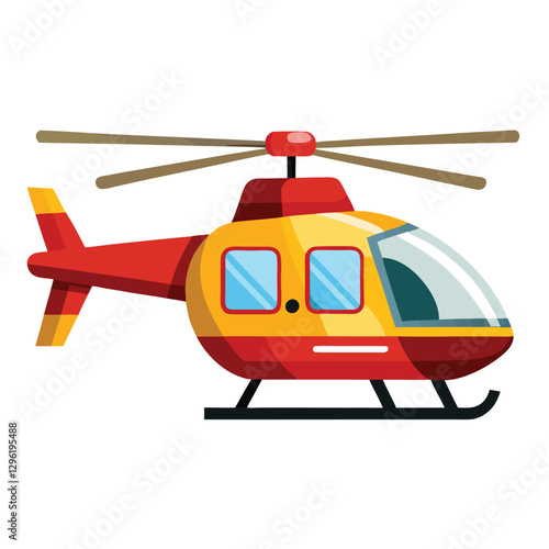 helicopter isolated on white background
