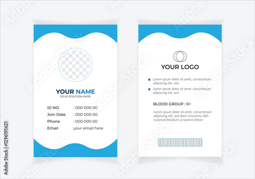 Corporate Id card design template - vector