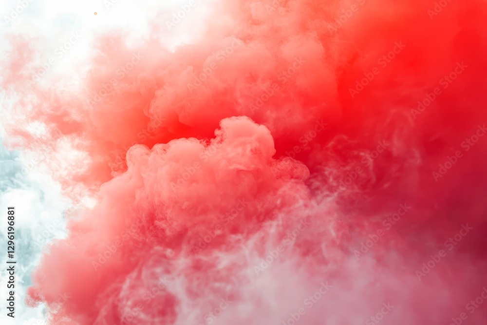 Abstract red smoke on white background. Abstract red smoke on white background.