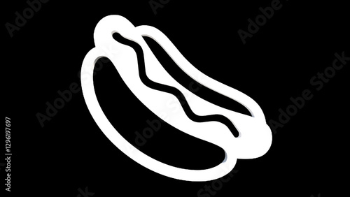 illustration of a hot dog