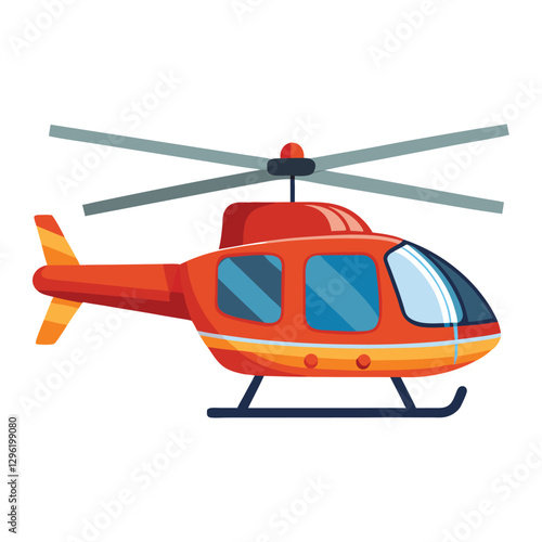 helicopter isolated on white